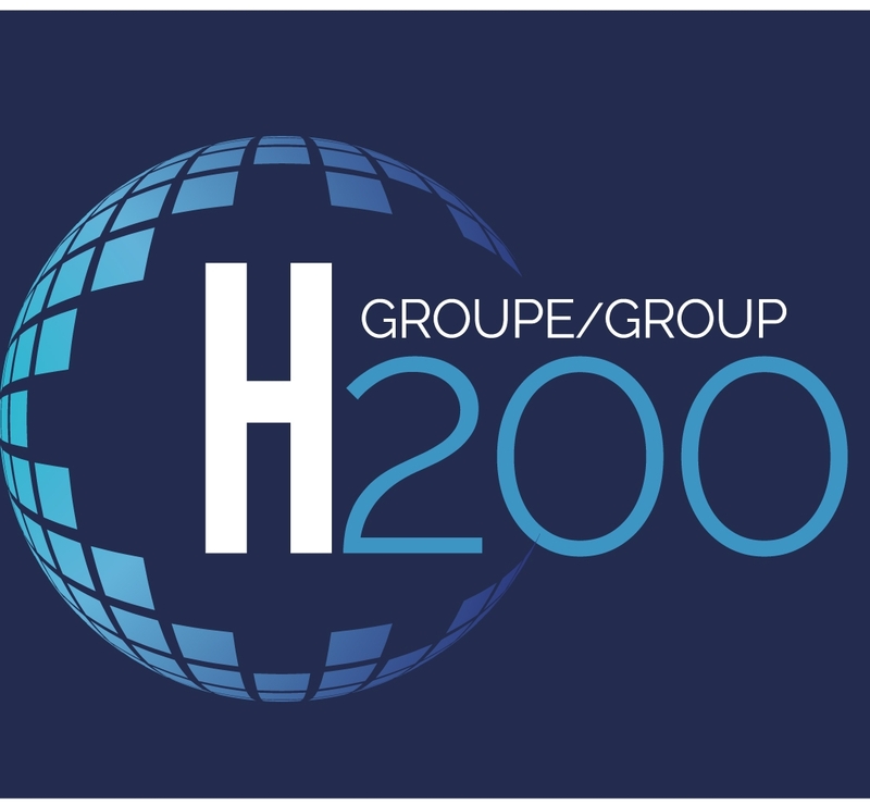 Logo H200 fond bleu